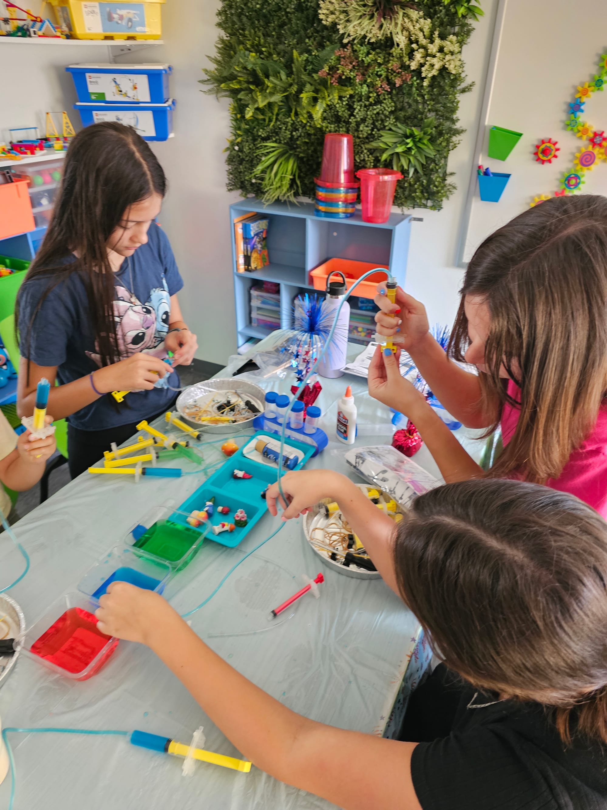 Students engaged in a hands-on lesson